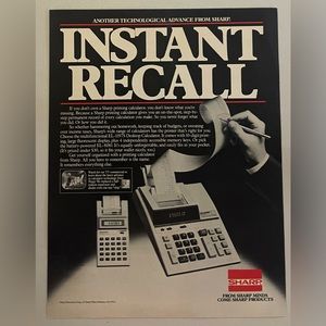 Sharp 1983 Magazine Advertisement